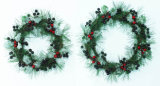 Christmas Wreath with Twigs\Leaves\Berries (14